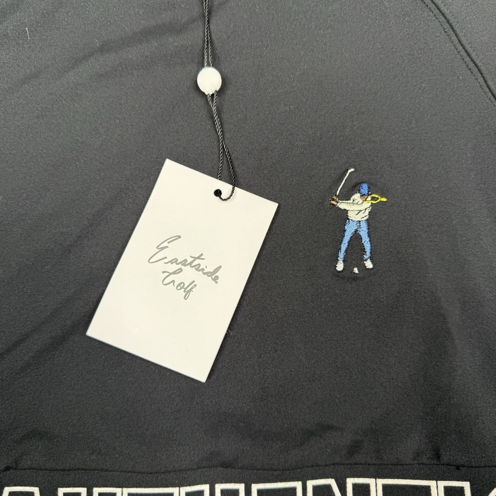 Eastside Golf Shirt Womens Sz S Black Banded Cropped Tee Long Sleeve Golfing Gym — image 3 of 8